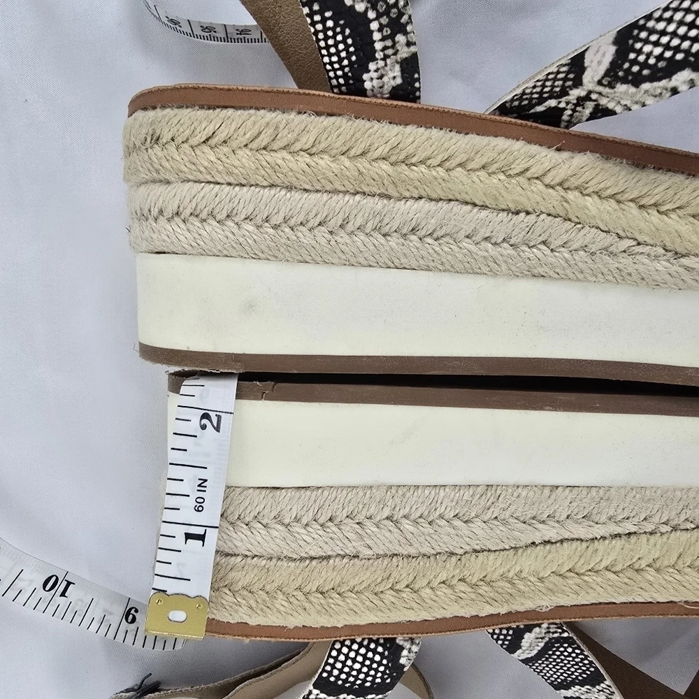 LUCKY Brand Jakina Natural Alamera Wedge Sandals Size 9.5M